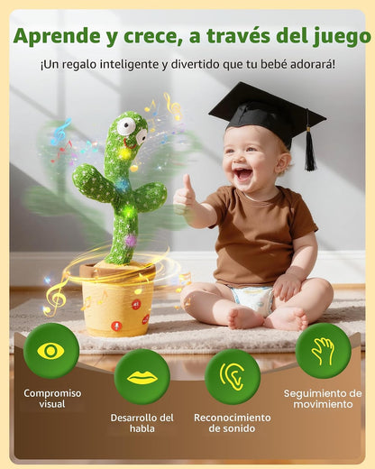 TWORIVER - Juguete de cactus parlante y bailarín de volumen ajustab...