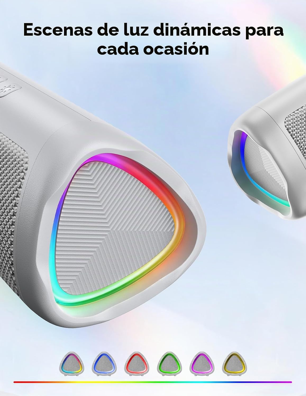Altavoz Bluetooth, sonido HD de 20 W, inalámbrico portátil, IPX5 im...