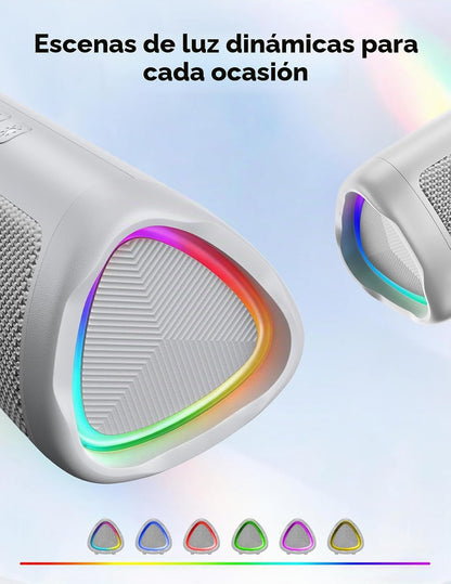 Altavoz Bluetooth, sonido HD de 20 W, inalámbrico portátil, IPX5 im...