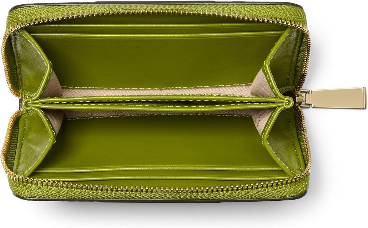 Michael Kors Estuche para tarjetas con cremallera pequeña para muje...