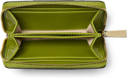 Michael Kors Estuche para tarjetas con cremallera pequeña para muje...