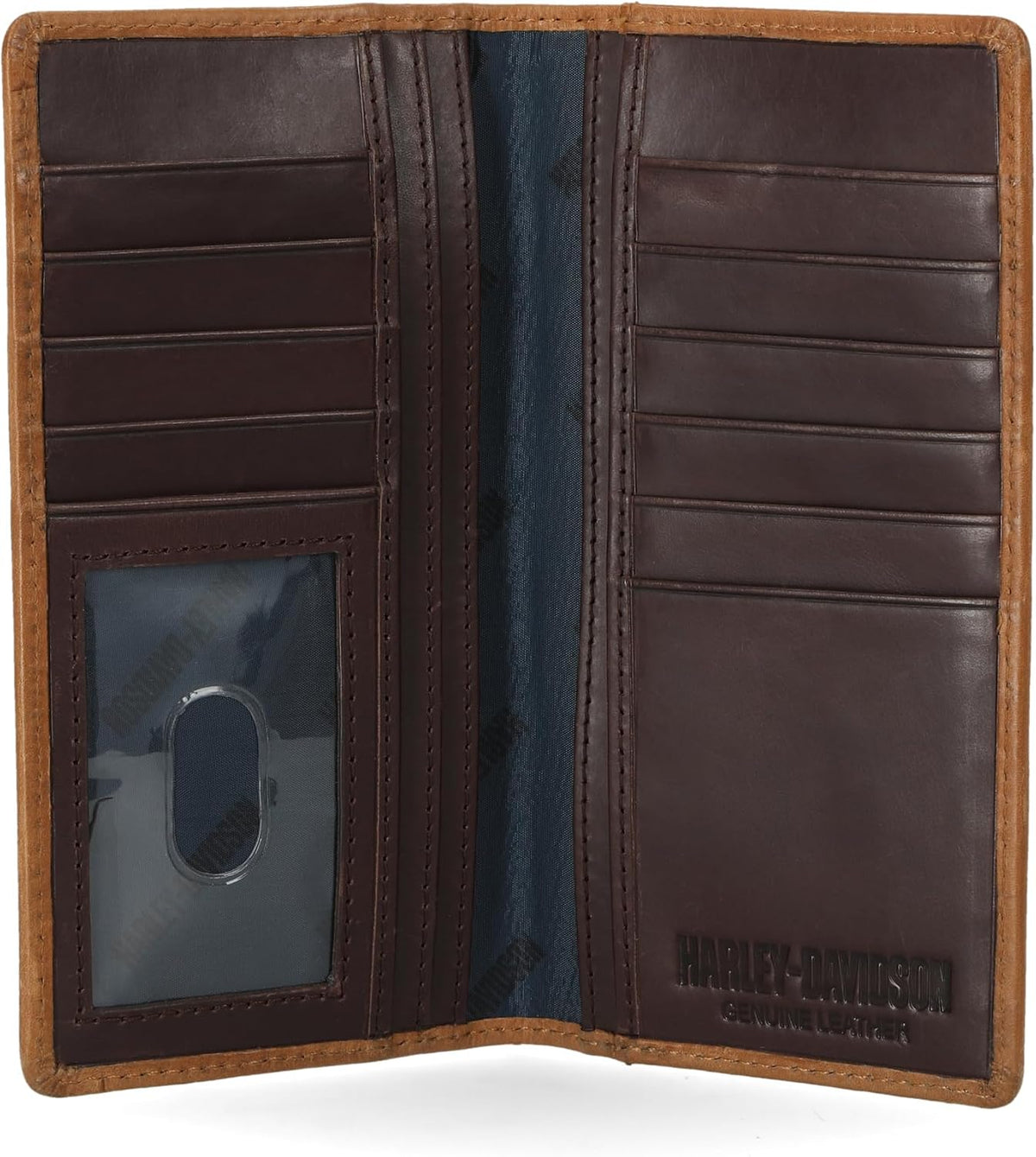 Harley-Davidson Billetera de Rodeo con Bloqueo Rfid de Cuero Genuin...