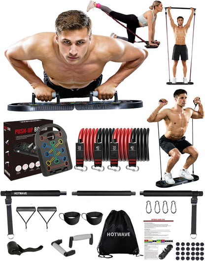 Tabla de flexiones HOTWAVE, tabla de flexiones portátil, barra de f...