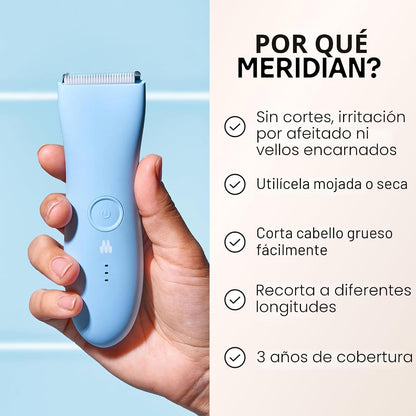 MERIDIAN The Trimmer Original - Recortadora de vello corporal para...