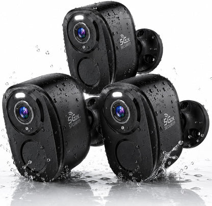 Rraycom Cámaras de seguridad inalámbricas para exteriores, paquete...