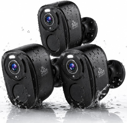 Rraycom Cámaras de seguridad inalámbricas para exteriores, paquete...