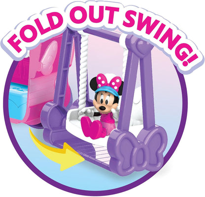 Disney Junior Minnie Mouse Bows-A-Glow - Juego de glamper rodante |...