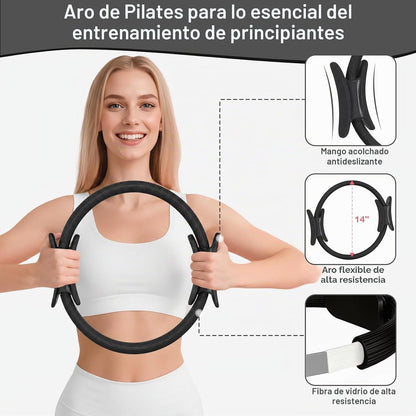 Hoedia Kit de Pilates de 17 Piezas para Mujeres, Equipo de Pilates...