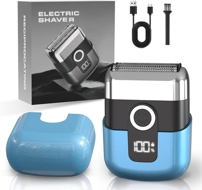 LYRSLF Afeitadoras eléctricas de aluminio para hombres: Mini afeita...