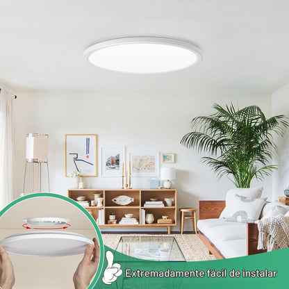 Brightever Lámpara de techo empotrada grande regulable de 15 pulgad...