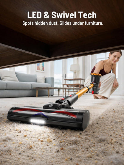 CHEBIO Aspiradora inalámbrica, aspiradoras de 550 W/45 Kpa para el...