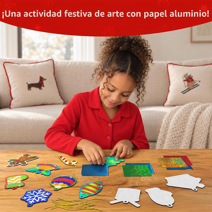 Skillmatics - Divertidos adornos de Navidad, arte de aluminio, rega...