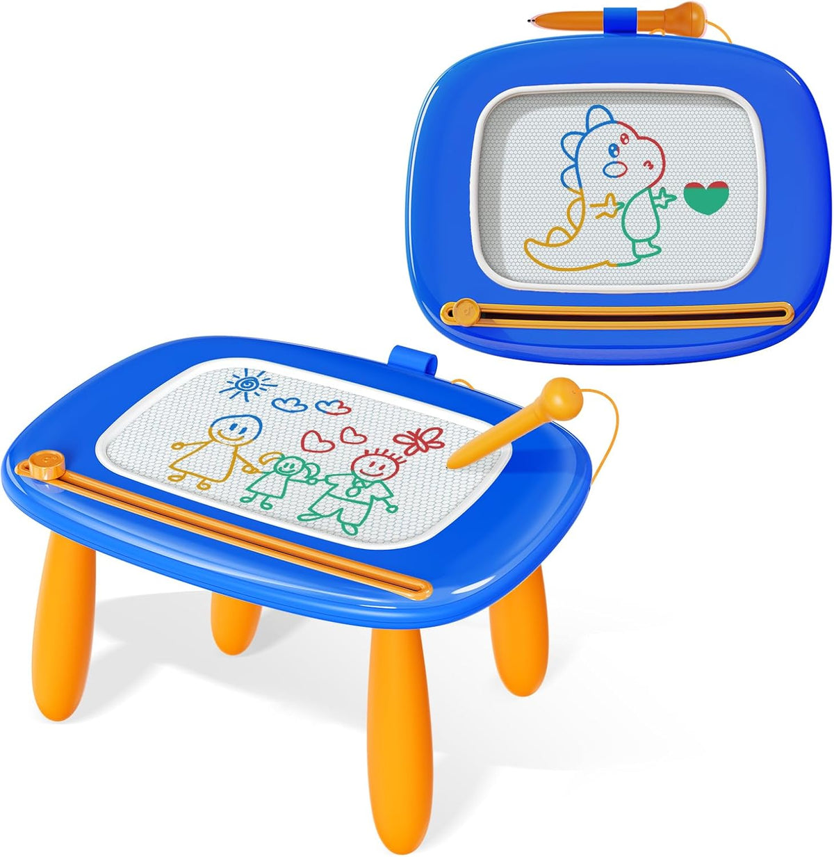 Kikidex Juguetes para niños de 1 a 3 años, tablero magnético de dib...