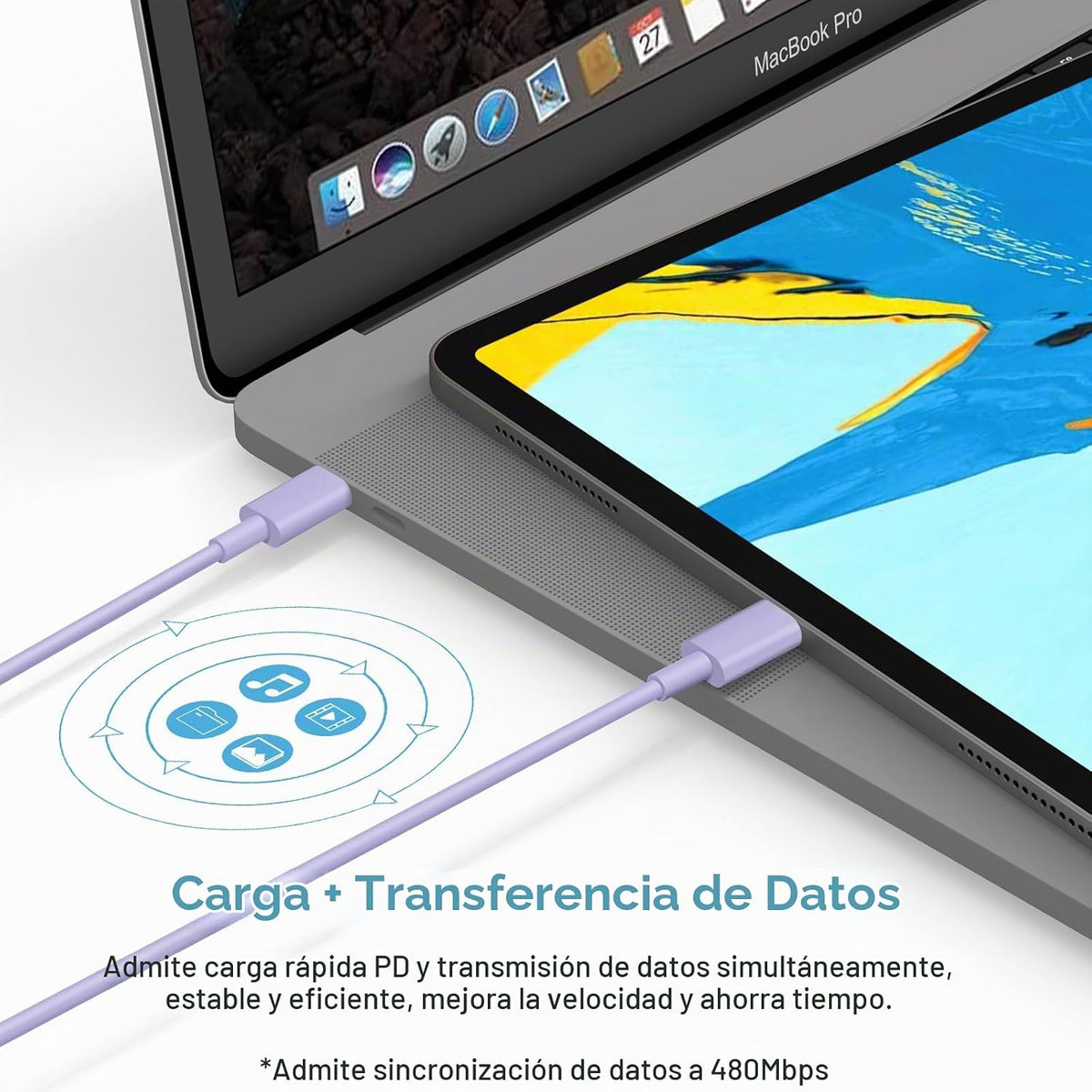 Cargador de iPhone Carga rápida iPhones de 10 pies 18 17 16 15 Carg...