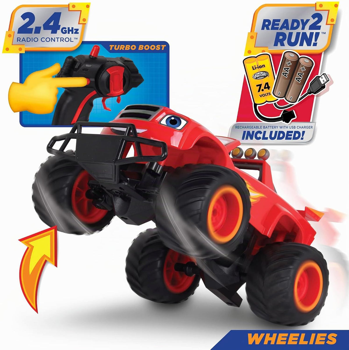 NKOK Blaze and the Monster Machines RC Monster Truck Toy - Camión d...