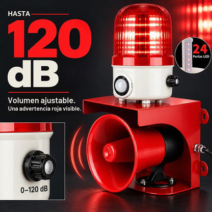 Alarma con sensor de movimiento con detección humana, sirena ajusta...
