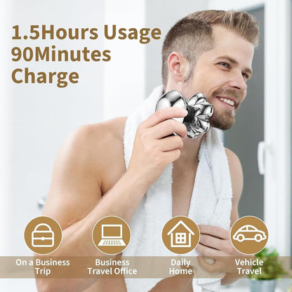 SHPAVVER Afeitadoras de cabeza para hombres calvos: kit de aseo imp...