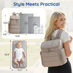 mommore Mochila para pañales, bolsa de bebé, mochila para pañales |...
