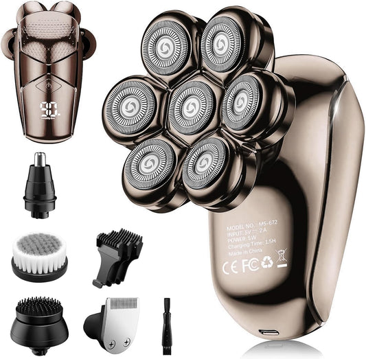 SHPAVVER Afeitadoras de cabeza para hombres calvos: kit de aseo imp...