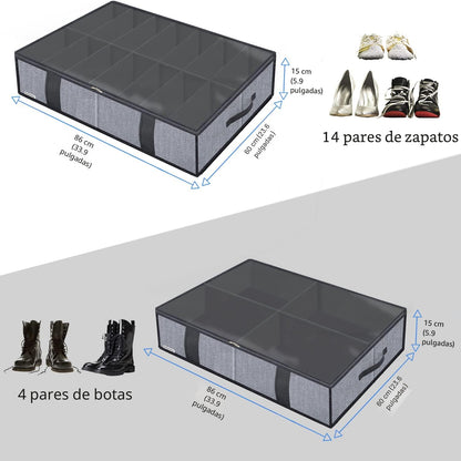 Onlyeasy - Organizadores de almacenamiento para zapatos debajo de l...