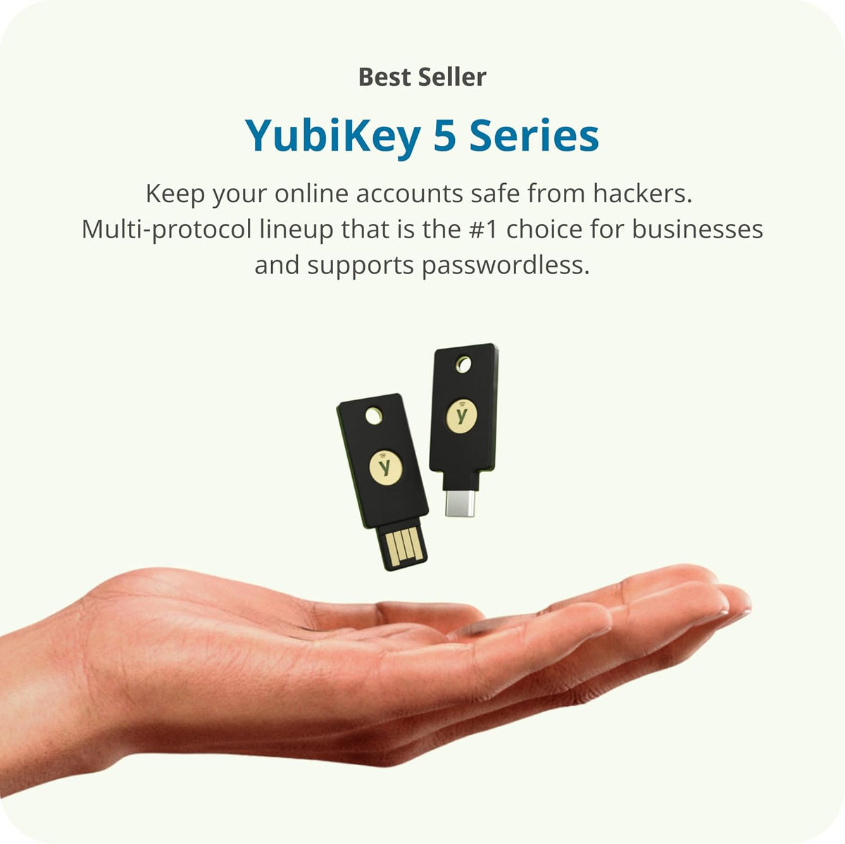 Yubico - YubiKey 5 Nano A - Clave de seguridad de autenticación mul...