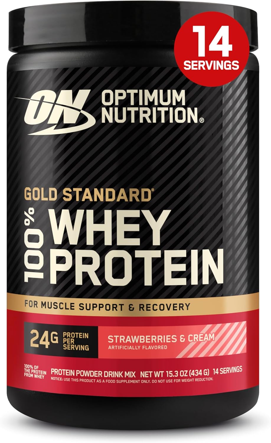 Optimum Nutrition Gold Standard 100% proteína de suero en polvo, fr...