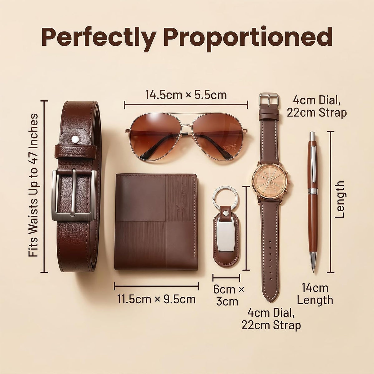 CXLZENGH Juego de regalo para hombre, 6 piezas, reloj, billetera, c...
