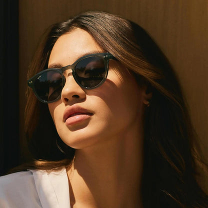 WearMe Pro Gafas de sol polarizadas redondas para mujer, protección...