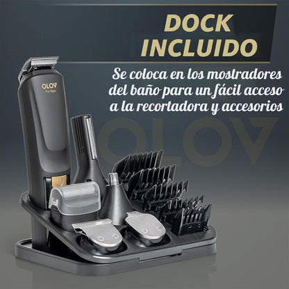 OLOV For Man Cortadora de barba, kit de aseo todo en uno para hombr...