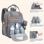 BabbleRoo Mochila para pañales \u2013 Bolsa de viaje para Baby Esse...