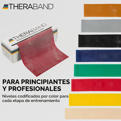 Theraband Professional Bandas de Resistencia de látex para ejercici...
