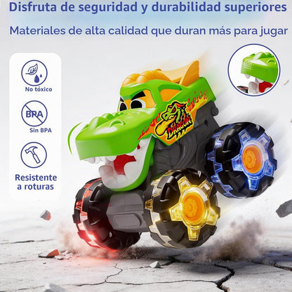 HOLA Paquete de 3 camiones monstruos iluminados para niños pequeños...