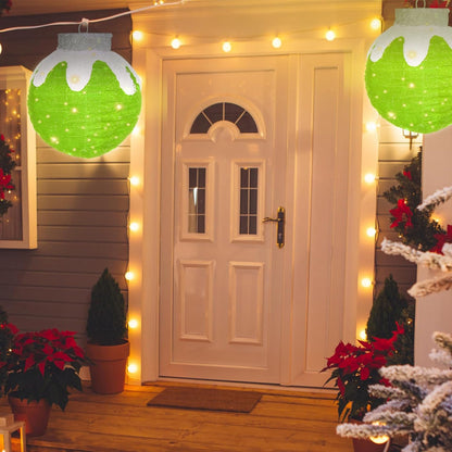 Adornos de Navidad para exteriores, decoración de bolas navideñas e...