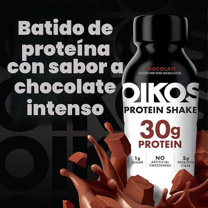Oikos Batido de Proteína, Chocolate, Bebidas Altas en Proteína de 3...