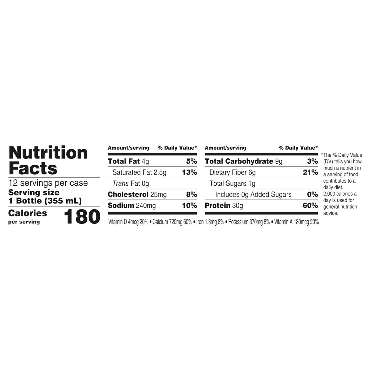 Oikos Batido de Proteína, Chocolate, Bebidas Altas en Proteína de 3...