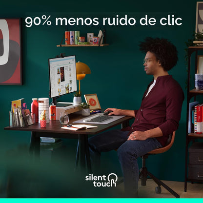 Logitech Signature M650 L Ratón inalámbrico de tamaño completo Mano...