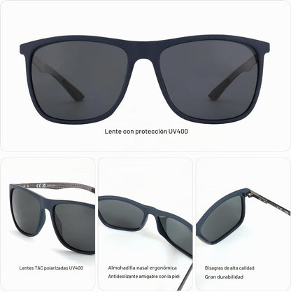 ZENOTTIC Gafas de sol polarizadas cuadradas para hombre, ultraliger...