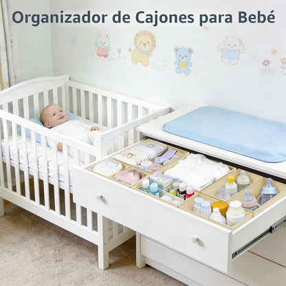 DIMJ Organizador de cajones para ropa, paquete de 28 unidades, orga...
