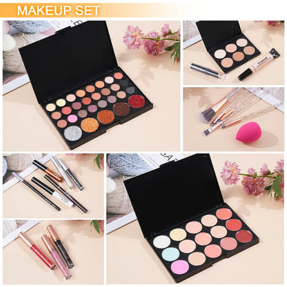 Kit de maquillaje para principiantes, juego de maquillaje para adol...
