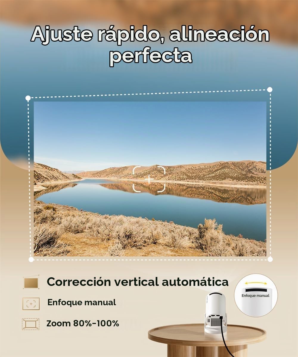 Magcubic 2026 Mini proyector HY300PRO actualizado con WiFi y Blueto...