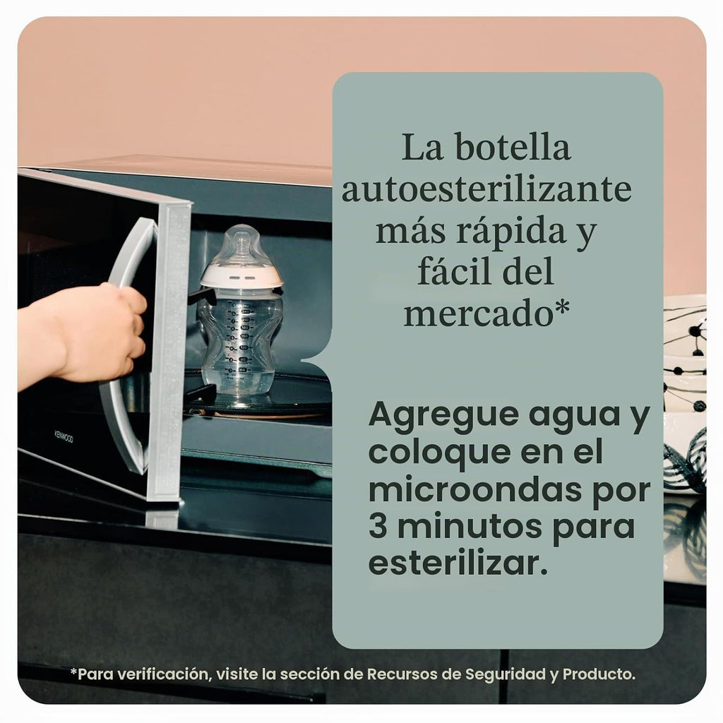 Tommee Tippee Biberones naturales para recién nacido, 0.0 ft+, 9 on...