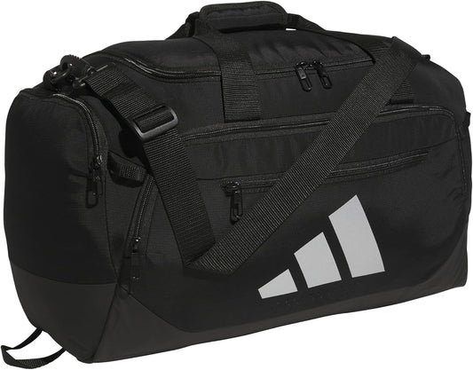adidas Defender - Maleta deportiva, color negro\/plateado metálico,...