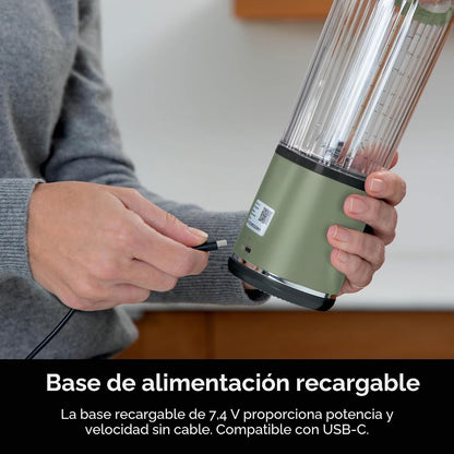 Ninja Blast Batidora portátil, inalámbrica, recipiente de 18 onzas...