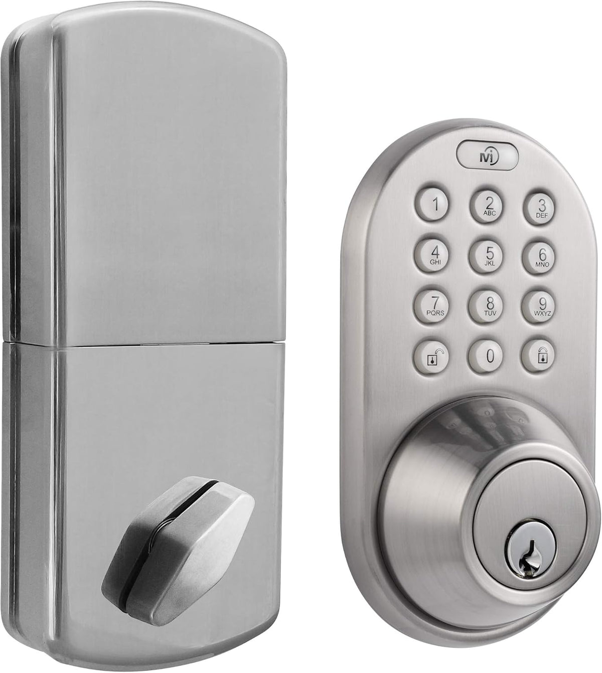 MiLocks TF-02SN Cerradura de puerta de entrada sin llave con teclad...