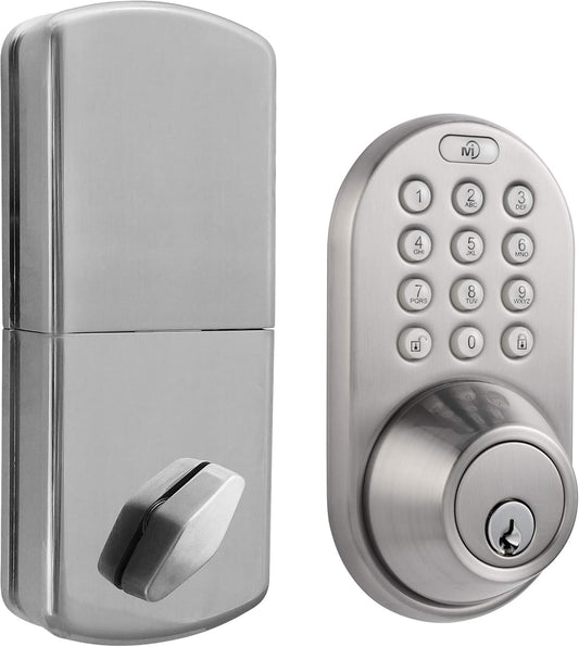 MiLocks TF-02SN Cerradura de puerta de entrada sin llave con teclad...