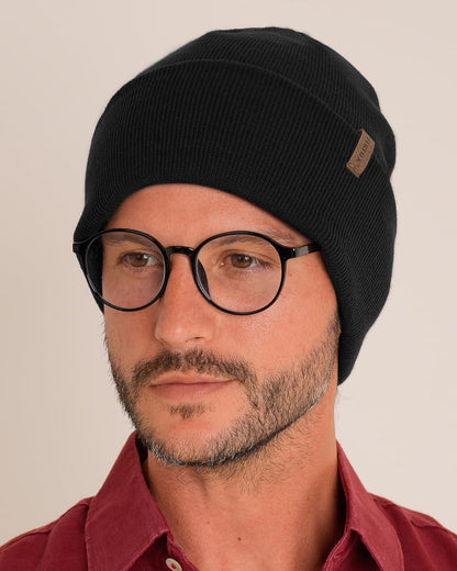 FURTALK Gorro para Hombres y Mujeres con Puños Tejido Grueso Unisex...