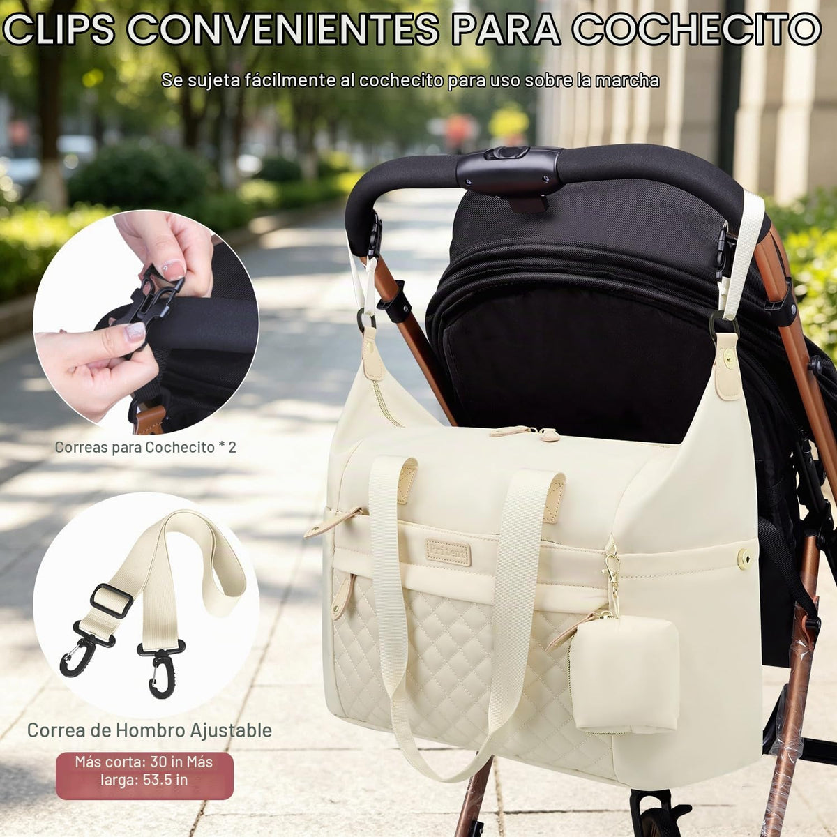 Pritent - Bolso para pañales, bolsos para bebé con funda para chupe...