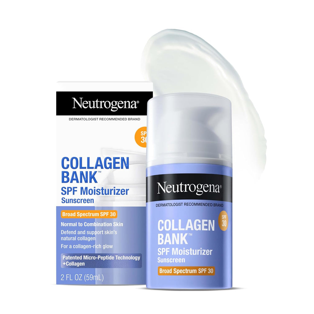 Humectante con banco de colágeno Neutrogena + limpiador de prueba,...
