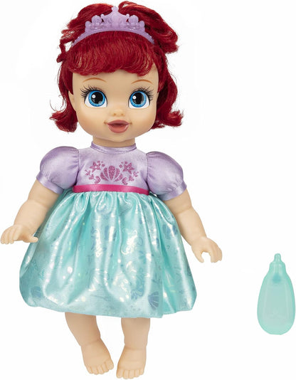 Disney Princess Muñeca Bebé Ariel con Biberón de Bebé y Tiara