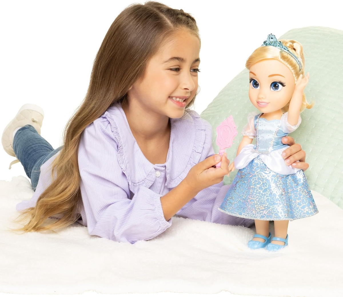 Disney Princess My Friend - Muñeca Cenicienta de 14 pulgadas de alt...